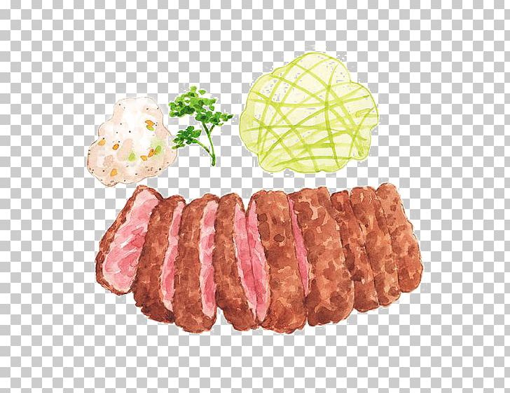 Salami Tonkatsu Japanese Cuisine Barbecue Beefsteak PNG, Clipart, Animal Source Foods, Back Bacon, Beef, Cartoon, Cuisine Free PNG Download