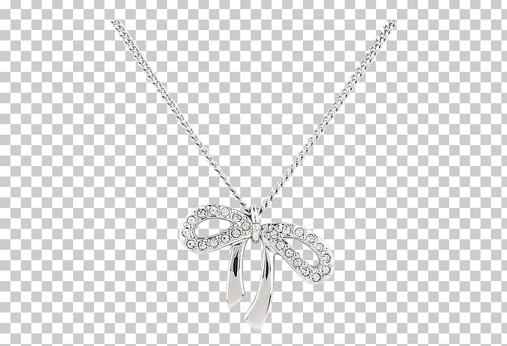 Pendant Necklace Swarovski AG Designer Jewellery PNG, Clipart, Black And White, Body Jewelry, Bow, Chain, Designer Free PNG Download