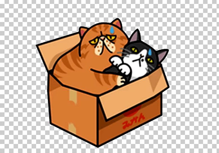 cat in the box clipart