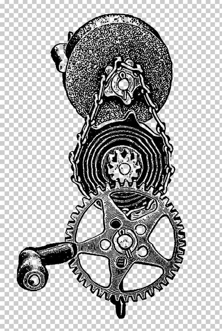 Steampunk Free Content PNG, Clipart, Art, Black And White, Bone, Digital, Drawing Free PNG Download