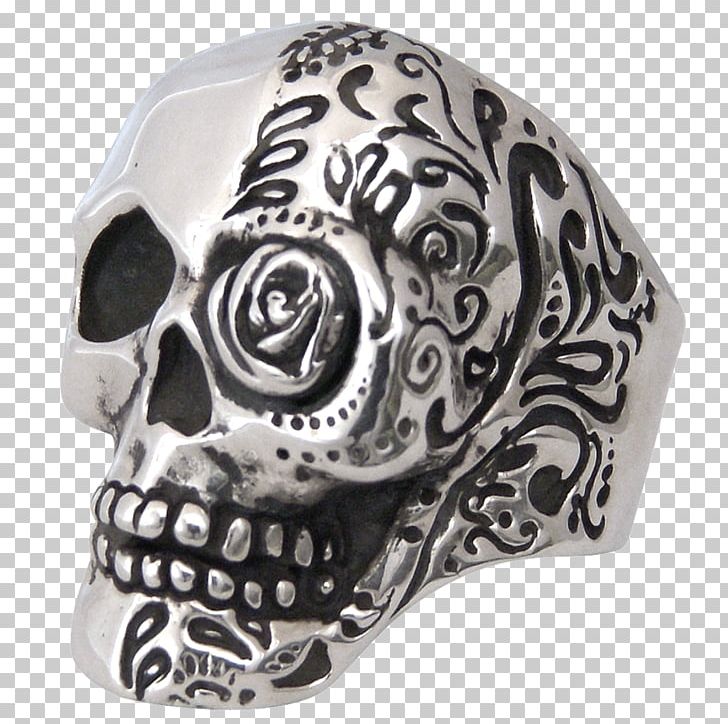 Skull Silver Face Ring Size 0 PNG, Clipart, Bone, Face, Headgear, Jewellery, Metal Free PNG Download