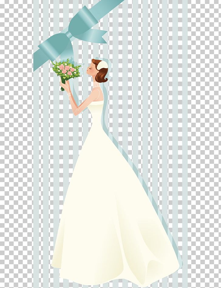 Wedding Invitation Bride Drawing PNG, Clipart, Blue, Bouquet, Bow, Bri, Bride And Groom Free PNG Download