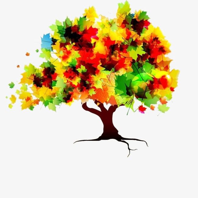 Bright Color Abstract Tree PNG, Clipart, Abstract, Abstract Clipart, Abstract Tree, Autumn, Autumn Trees Free PNG Download