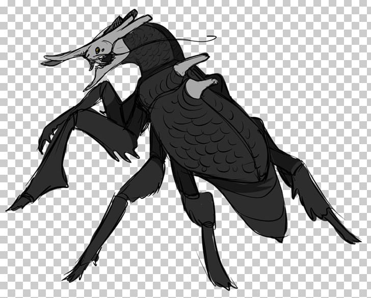 Beetle Legendary Creature Pyrausta Dragon Monster PNG, Clipart, Art, Beetle, Black And White, Chimera, Dragon Free PNG Download