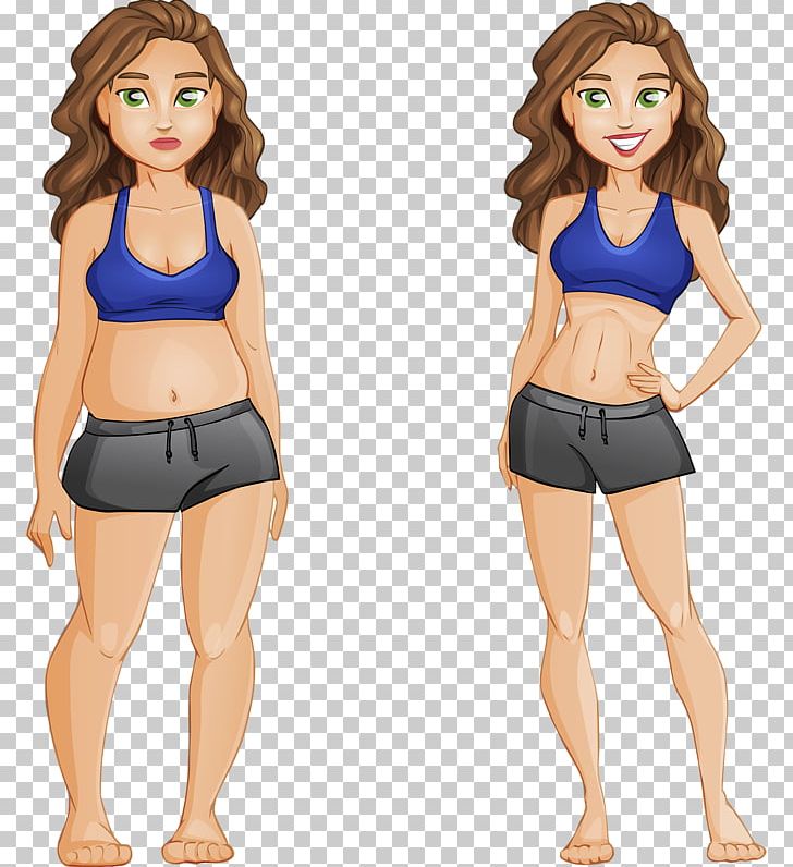 Physical Fitness Weight Loss Euclidean Illustration PNG, Clipart, Active Undergarment, Anime Girl, Arm, Baby Girl, Brown Hair Free PNG Download