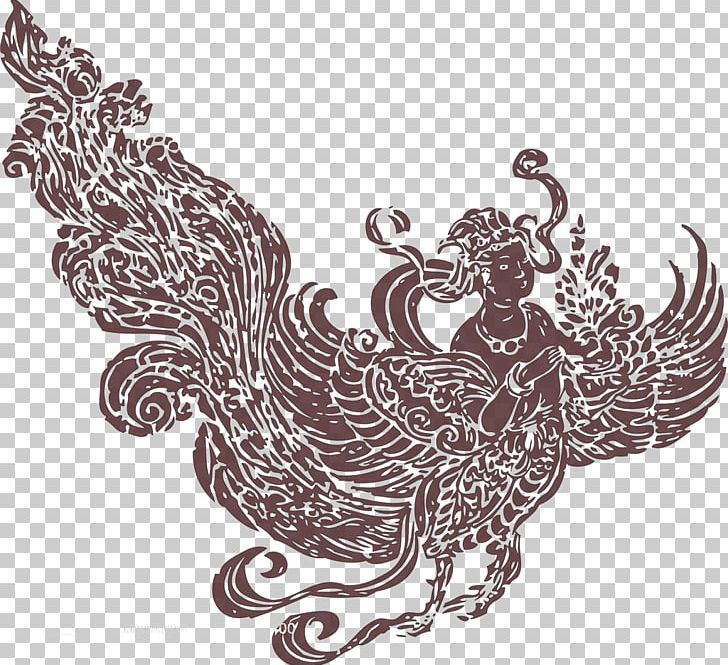Fenghuang PNG, Clipart, Bird, Black And White, Chicken, Chinese, Chinese Style Free PNG Download