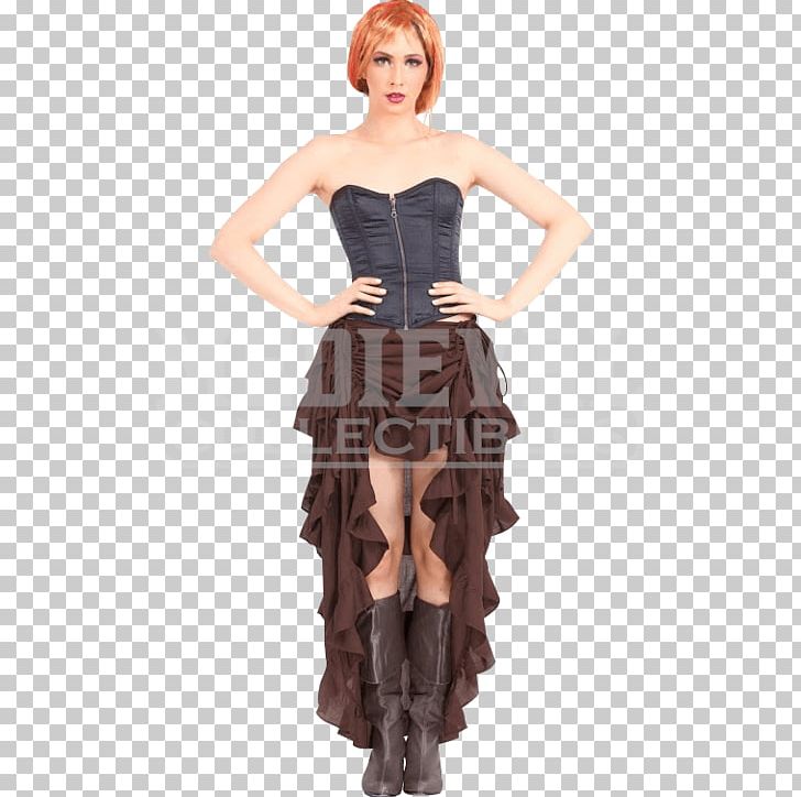 Steampunk Skirt Ruffle Clothing Gothic Fashion PNG, Clipart, Bustle, Clothing, Cocktail Dress, Corset, Costume Free PNG Download
