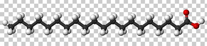 Stearic Acid Fatty Acid Saturated Fat Molecule PNG, Clipart, Acid, Angle, Ballandstick Model, Black, Black And White Free PNG Download