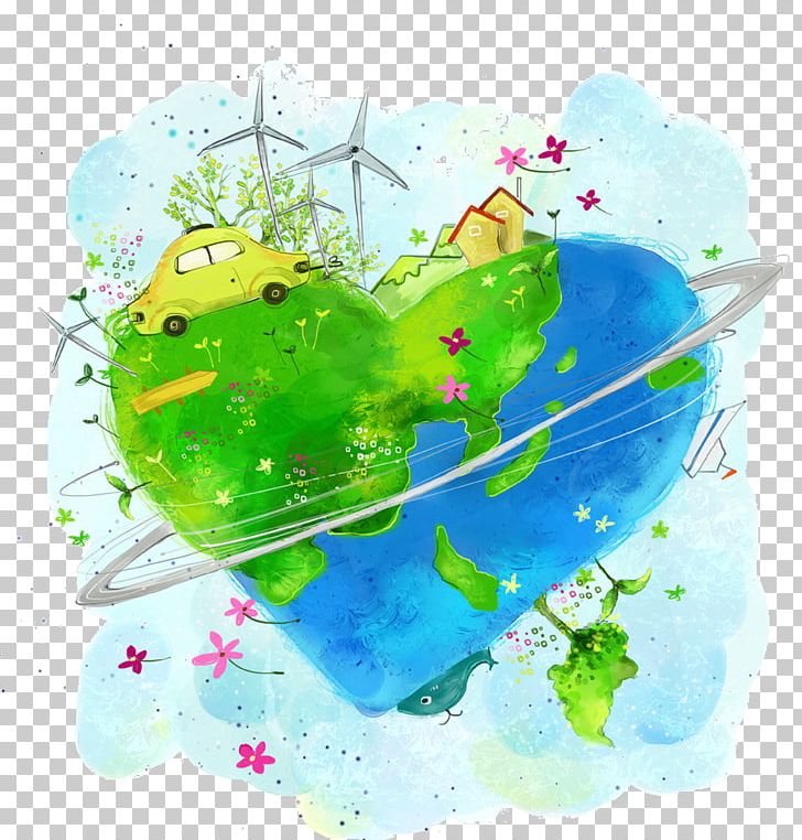 Watercolor Painting Earth Cartoon PNG, Clipart, Art, Book Illustration, Cartoon, Child Art, Coeur Free PNG Download