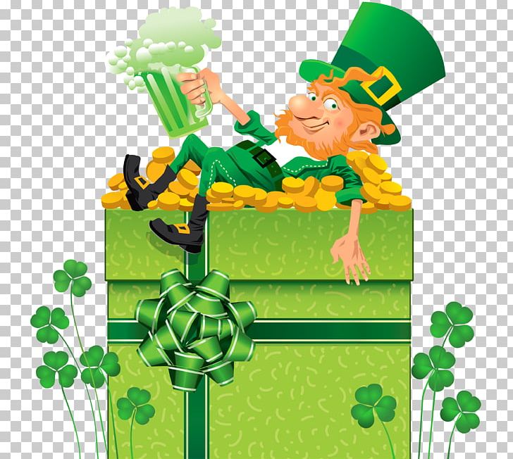Saint Patrick's Day Ireland St. Patrick's Day Shamrocks PNG, Clipart, Art, Fictional Character, Flower, Flowering Plant, Grass Free PNG Download