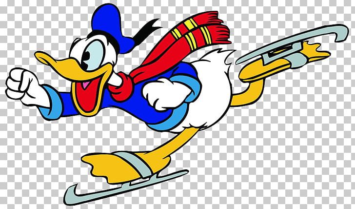 Donald Duck Goofy Ice Skating Ice Skates PNG, Clipart, Area, Art, Artwork, Beak, Disney On Ice Free PNG Download