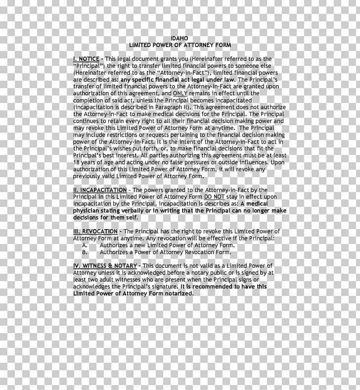 Power Of Attorney Form Kentucky Legal Instrument Template PNG, Clipart, Act, Area, Attorneyinfact, Authority, Document Free PNG Download