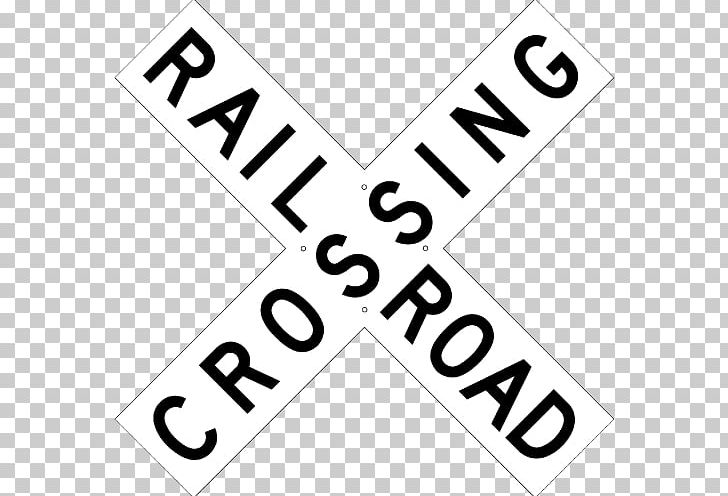 Rail Transport Train Track Level Crossing Crossbuck PNG, Clipart, Angle, Area, Baanvak, Black And White, Brand Free PNG Download