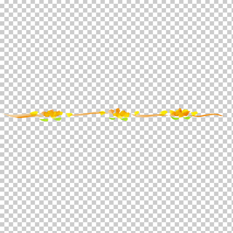 Yellow Line Branch Plant Flower PNG, Clipart, Branch, Flower, Line, Plant, Twig Free PNG Download