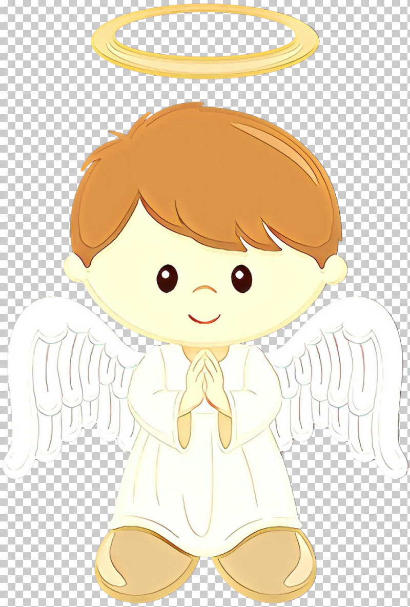 Cartoon Yellow Head Cheek Brown Hair PNG, Clipart, Angel, Brown Hair, Cartoon, Cheek, Head Free PNG Download