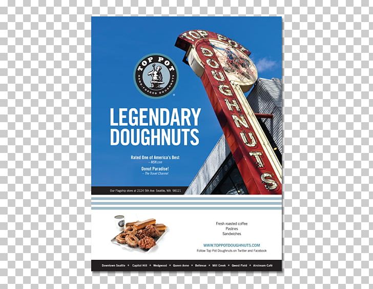 Top Pot Doughnuts Donuts Advertising Small And Mighty Creative Printing PNG, Clipart, Advertising, Brand, Business Cards, Donuts, Genius Free PNG Download