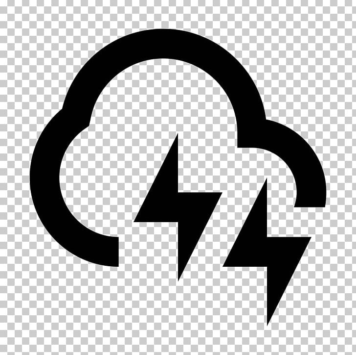 Computer Icons Lightning Cloud Nuvola PNG, Clipart, Area, Black And White, Brand, Circle, Cloud Free PNG Download