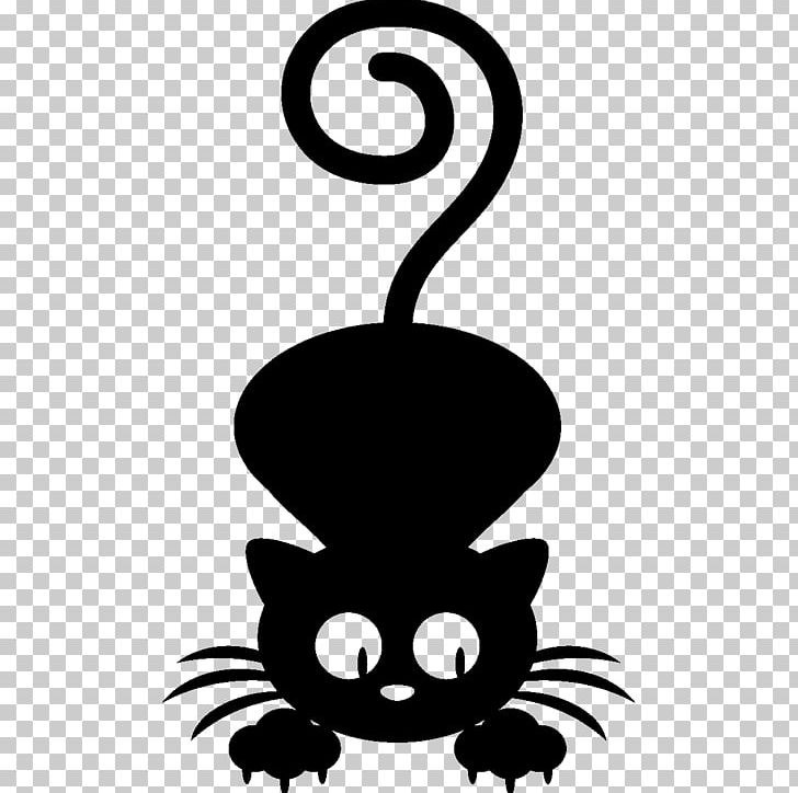 Black Cat Kitten Stencil Drawing PNG, Clipart, Animals, Artwork, Black, Black And White, Black Cat Free PNG Download