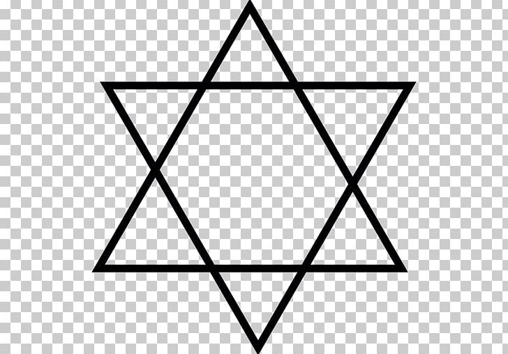 Star Of David Judaism Symbol Computer Icons PNG, Clipart, Angle, Area, Black, Black And White, Circle Free PNG Download