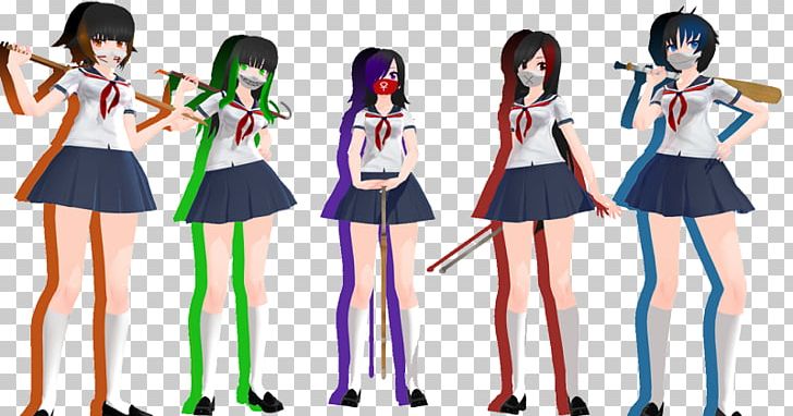 Yandere Simulator Character Delinquent Female Png Clipart Anime - yandere simulator roblox clothes