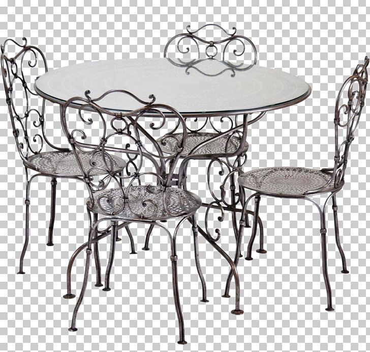 Chair Table Iron Furniture Steel PNG, Clipart, Bench, Black And White, Chair, Desk, End Table Free PNG Download
