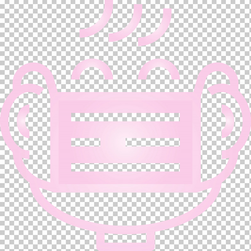 Pink Line Sticker Drinkware PNG, Clipart, Drinkware, Line, Medical Mask, Paint, Pink Free PNG Download