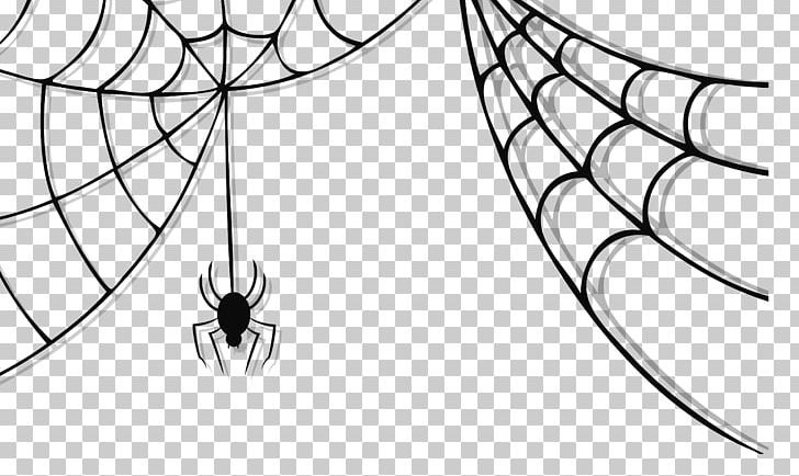 Spider Web Spider-Man PNG, Clipart, Angle, Animals, Area, Black And White, Black House Spider Free PNG Download