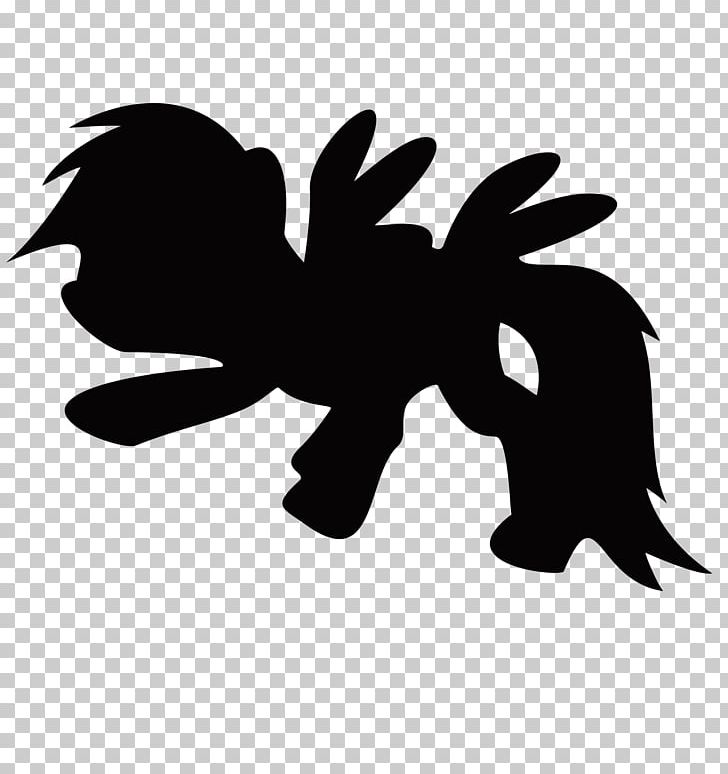 Rainbow Dash Pony Silhouette PNG, Clipart, Animals, Black, Black And White, Character, Dash Free PNG Download
