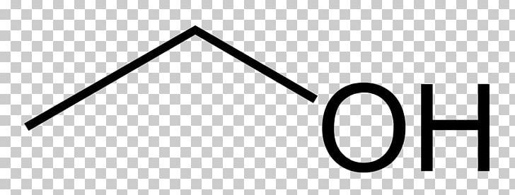Ethanol Skeletal Formula Alcohol Chemical Formula Structure PNG, Clipart, Alcohol, Alcoholic Drink, Angle, Area, Black And White Free PNG Download