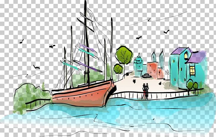 Cartoon Drawing Illustration PNG, Clipart, Art, Balloon Cartoon, Boat, Boat Vector, Cartoon Free PNG Download