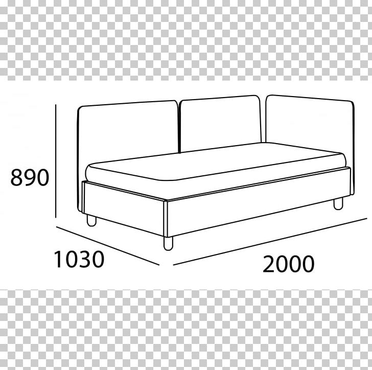 Daybed Table Furniture Mattress Bed Frame PNG, Clipart, Angle, Area, Bed, Bed Frame, Black And White Free PNG Download