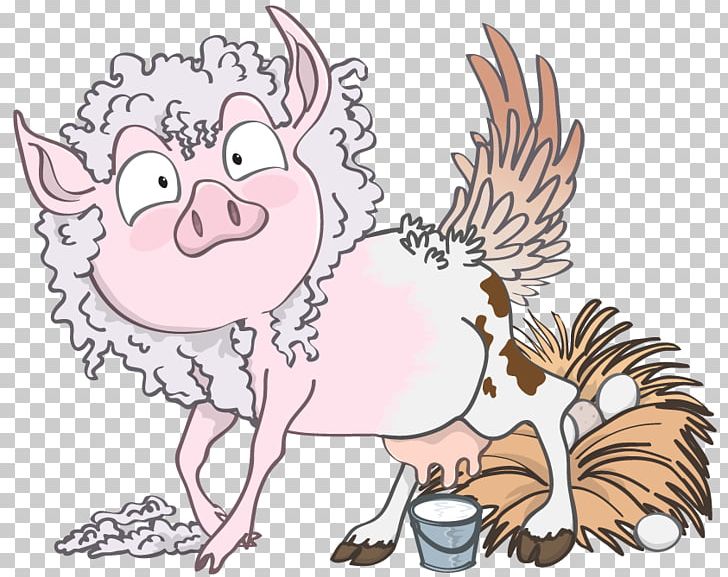 Pig Chicken Cattle Mammal Horse PNG, Clipart, Animal, Animal Figure, Animals, Art, Artwork Free PNG Download