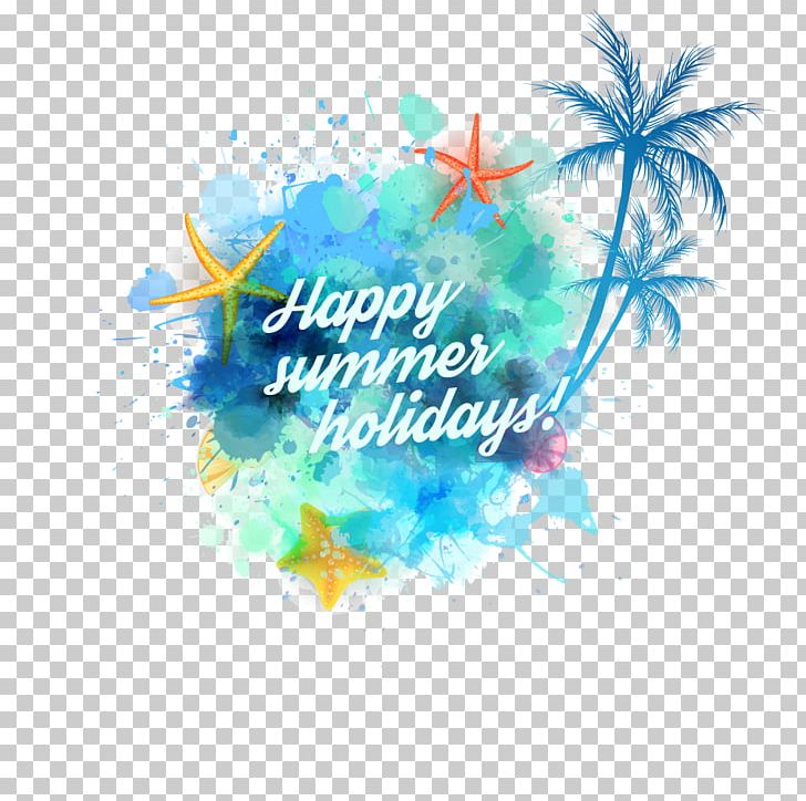 Summer PNG, Clipart, Arecaceae, Artwork, Blue, Brand, Circle Free PNG Download