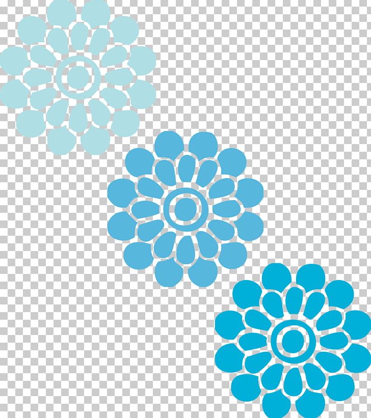 Flower Blue Ornament PNG, Clipart, Aqua, Area, Blue, Circle, Color Free PNG Download
