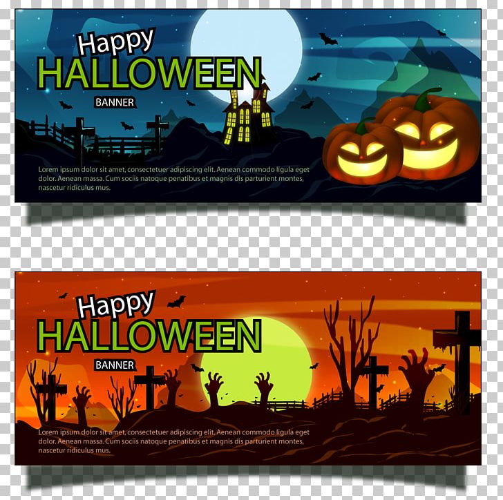 Banner Halloween Bat PNG, Clipart, Banner, Banners, Banners Vector, Cemetery, Display Advertising Free PNG Download