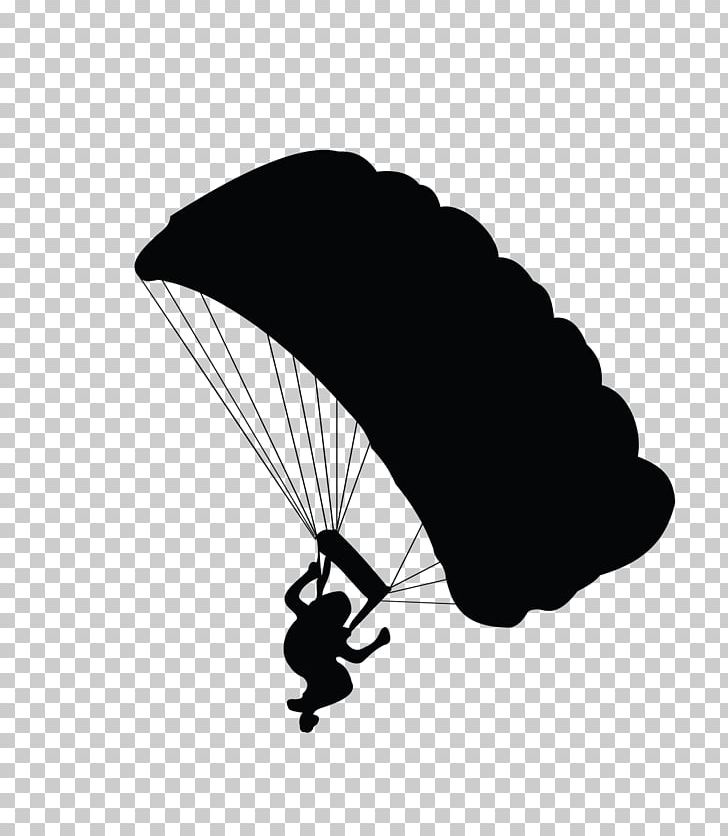 Parachute Landing Fall Silhouette Parachuting PNG, Clipart, Balloon, Black, Black And White, Cartoon, Cartoon Parachute Free PNG Download