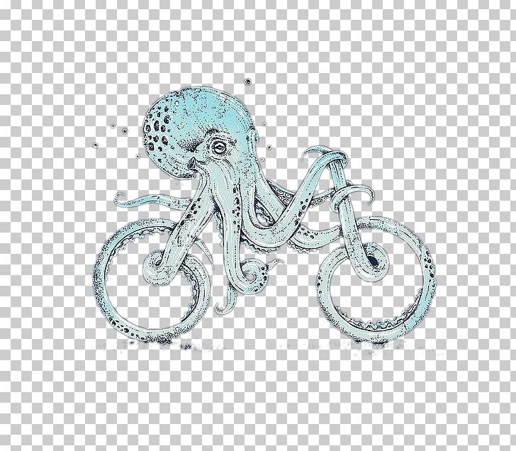 Octopus Card Creativity Illustration PNG, Clipart, Bicycle, Bike, Body Jewelry, Cartoon, Cephalopod Free PNG Download