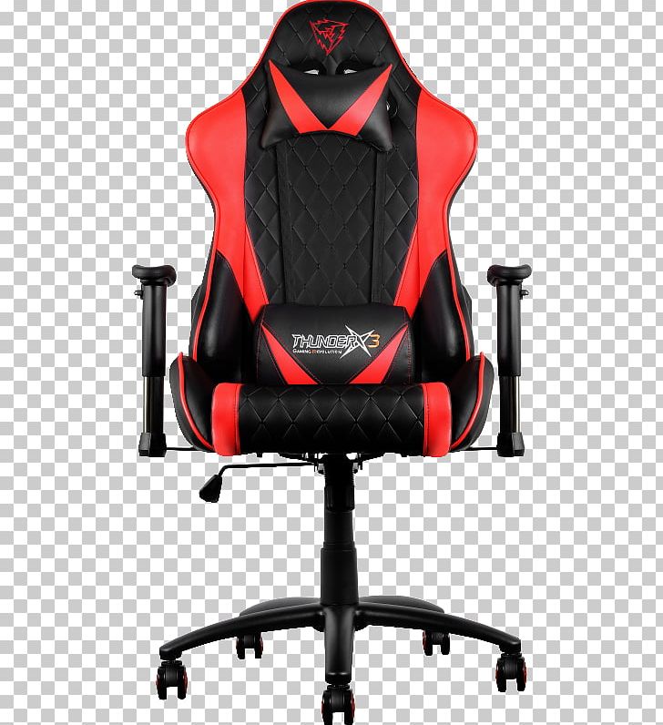 Chair Red ThunderX3 Gamer Black PNG, Clipart, Black, Black Gaming, Blue, Car Seat Cover, Chair Free PNG Download