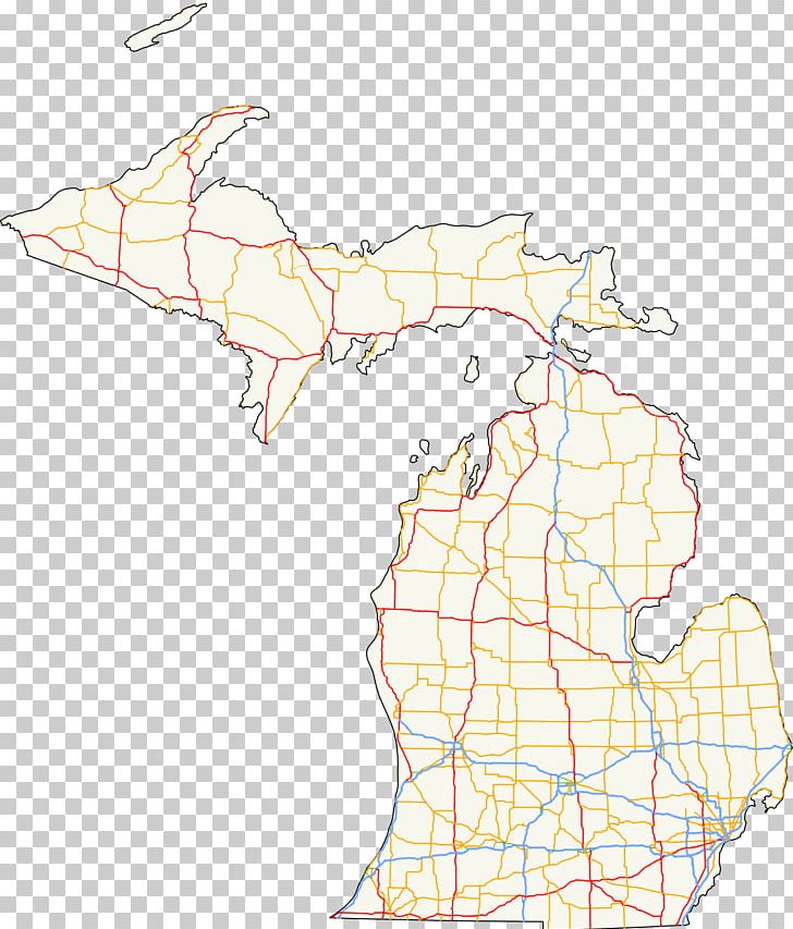 Michigan State Trunkline Highway System U.S. Route 23 In Michigan US Interstate Highway System PNG, Clipart, Area, Highway, Line, Map, Michigan Free PNG Download