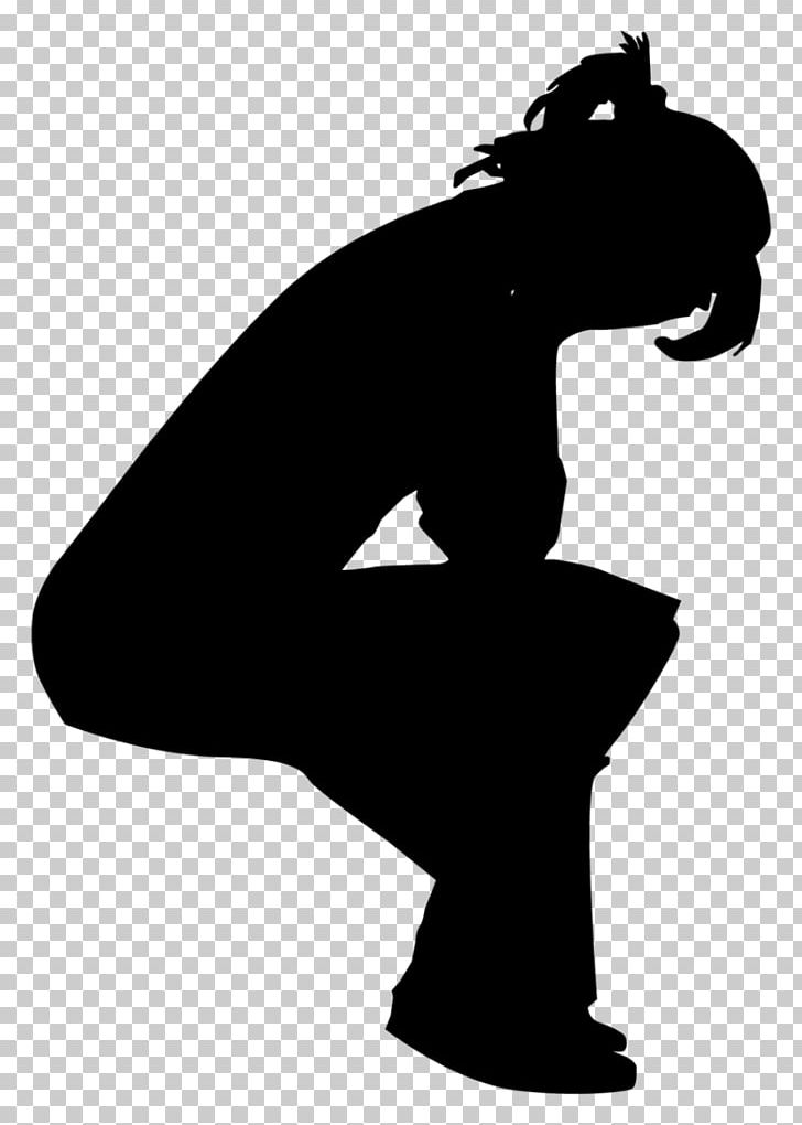 Crying Silhouette Woman PNG, Clipart, Animals, Arm, Art, Black And White, Cry Free PNG Download