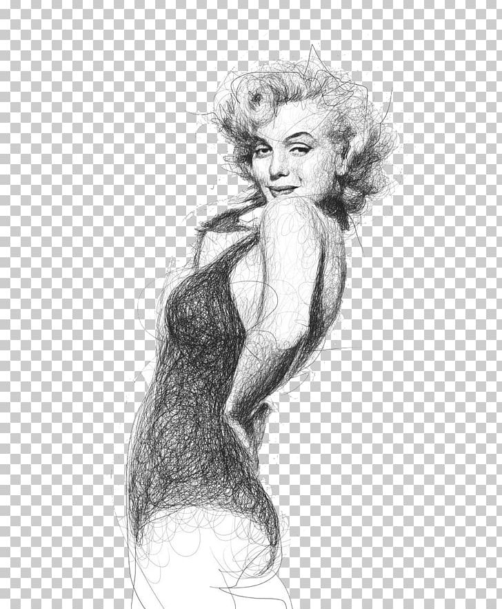 Marilyn Monroe Drawing Pencil Sketch PNG, Clipart, Abstract Lines, Arm, Art, Artwork, Background Black Free PNG Download
