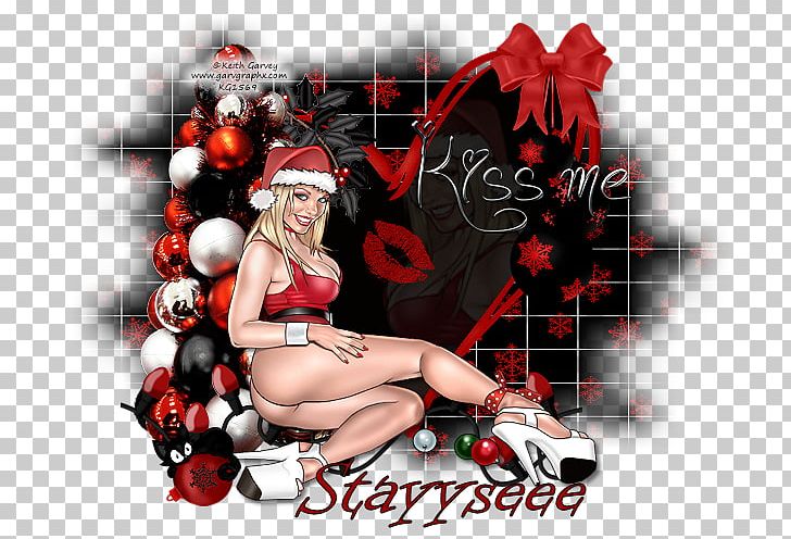 Santa Claus Christmas Advertising Desktop Pin-up Girl PNG, Clipart, Advertising, Album Cover, Blood, Character, Christmas Free PNG Download