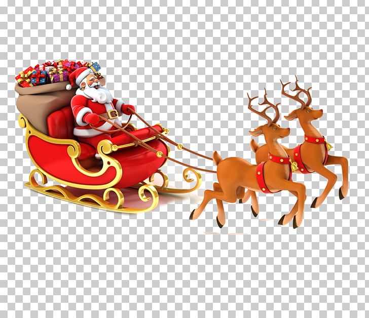 Santa Claus Reindeer Christmas Tree Wish PNG, Clipart, Christmas Decoration, Christmas Music, Creative Artwork, Creative Background, Creative Logo Design Free PNG Download