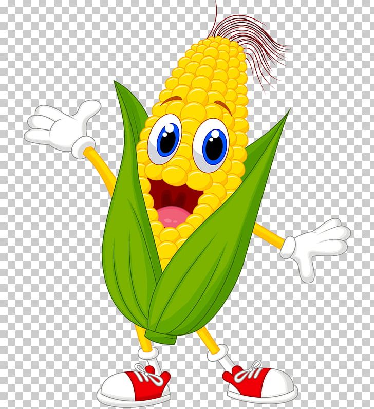 Corn On The Cob Maize Cartoon PNG, Clipart, Art, Beak, Cartoon, Corn On The Cob, Drawing Free PNG Download