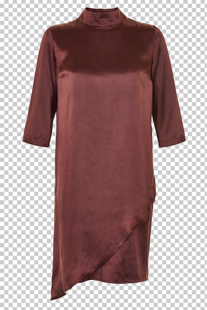 Dress Sleeve Blouse Satin Cyell PNG, Clipart, Blouse, Brown, Clothing, Cyell, Day Dress Free PNG Download