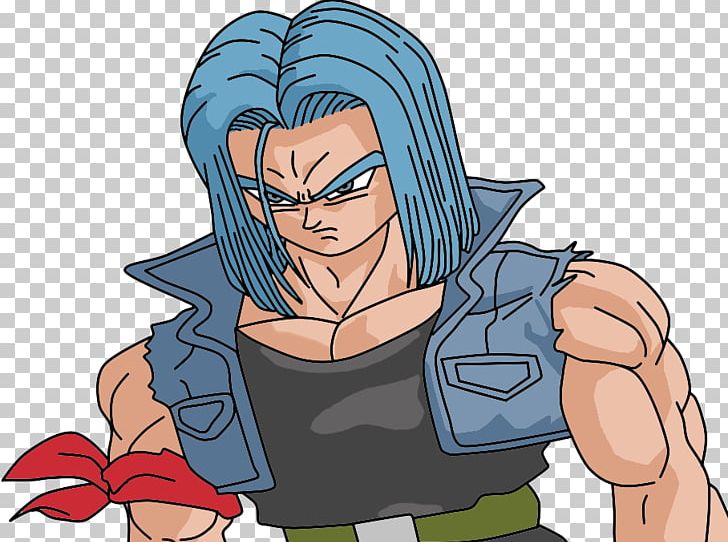 Trunks now has blue hair - wide 6