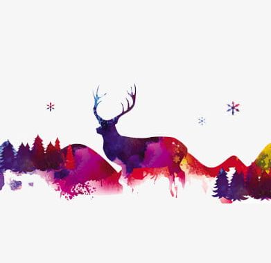 Christmas Reindeer Color Elements PNG, Clipart, Christmas, Christmas Clipart, Christmas Clipart, Christmas Elements, Christmas Reindeer Free PNG Download