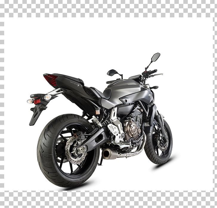 Exhaust System Car Yamaha Motor Company Motorcycle Fairing Yamaha MT-07 PNG, Clipart, 2 In 1, Automotive Exhaust, Automotive Exterior, Automotive Lighting, Automotive Tire Free PNG Download