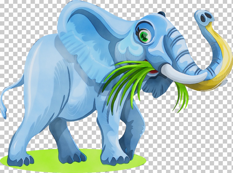 Indian Elephant PNG, Clipart, Animal Figure, Cartoon, Elephant, Indian Elephant, Paint Free PNG Download