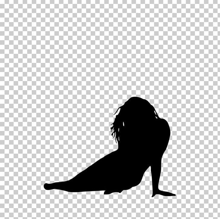 Silhouette Woman PNG, Clipart, Animals, Black, Black And White, Computer Wallpaper, Drawing Free PNG Download